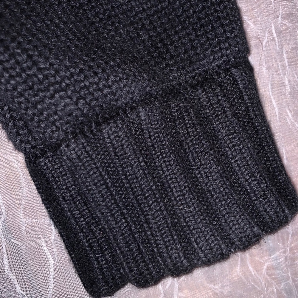 Cutter & Buck Black Zip-up Knit Sweater size Large - Picture 6 of 10